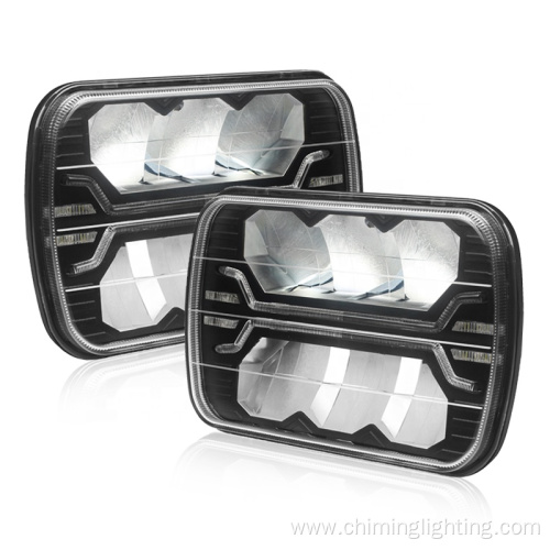 Factory Wholesale 5X7 Square Headlight 36W 5X7 Projector Headlights Headlamp With Hi Low Beam For Jeep Xj Yj